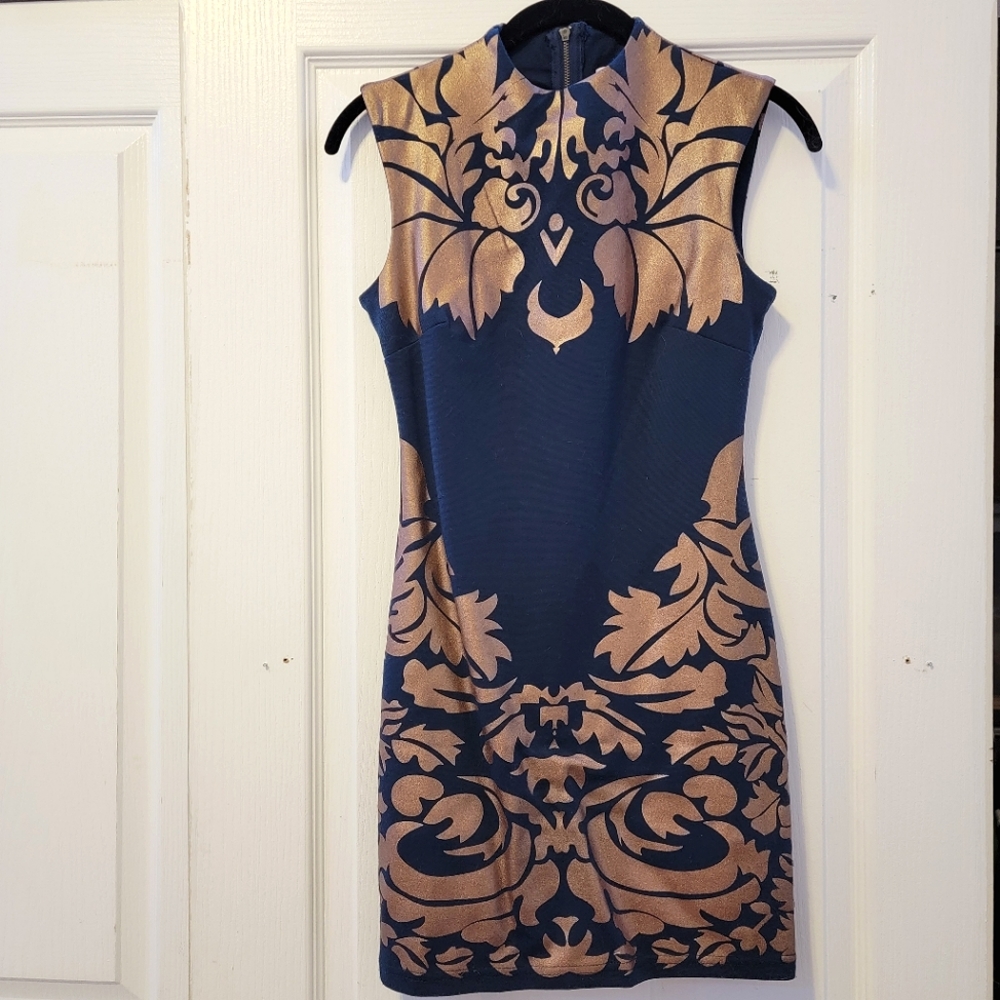Metallic Knit Bodycon Dress